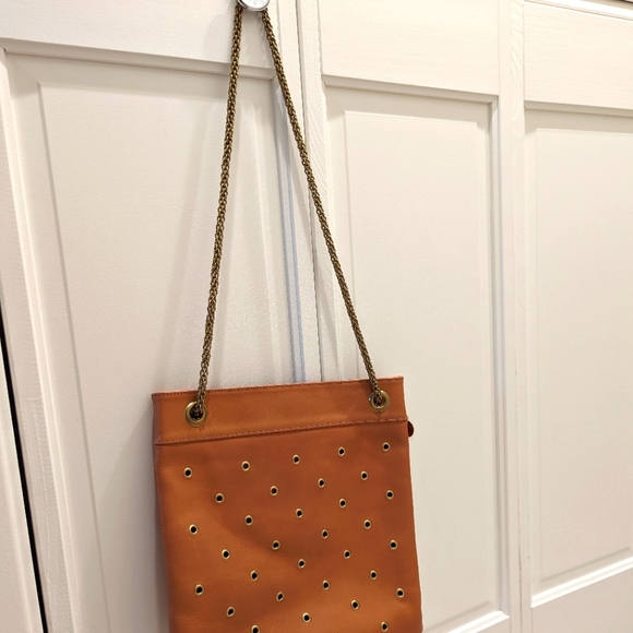 Clare V Delphine shoulder bag Cuoio leather grommets dust bag - Picture 9 of 12